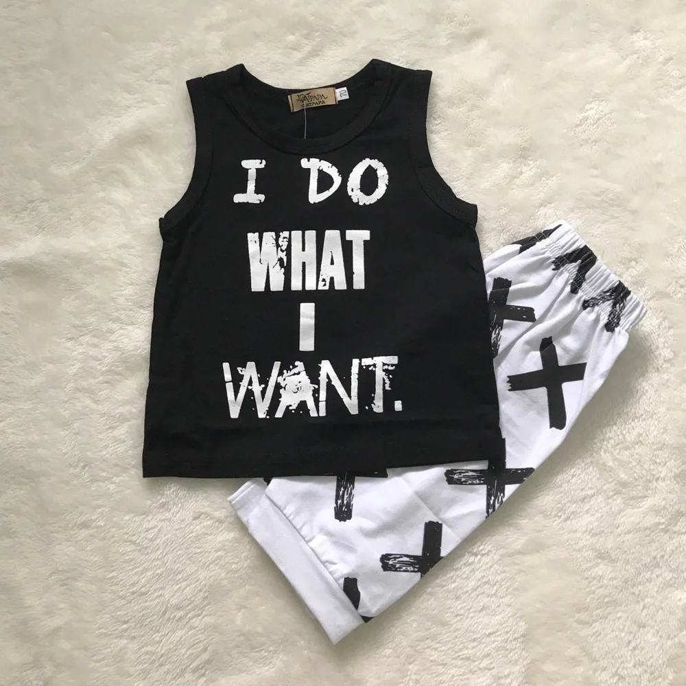 Sassy black and white baby outfit